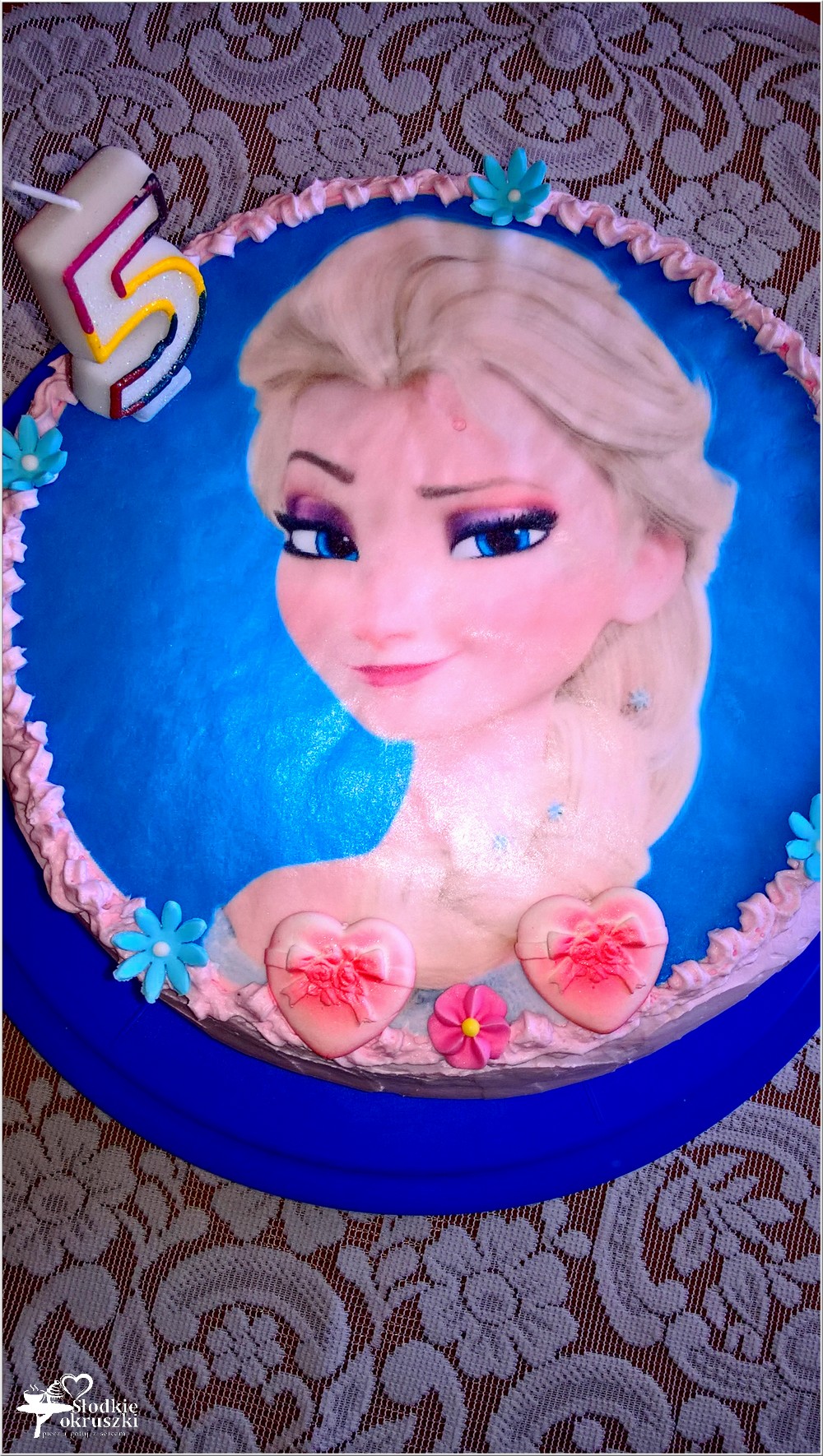 Truskawkowo-cytrynowy tort urodzinowy. 5 lat (1)