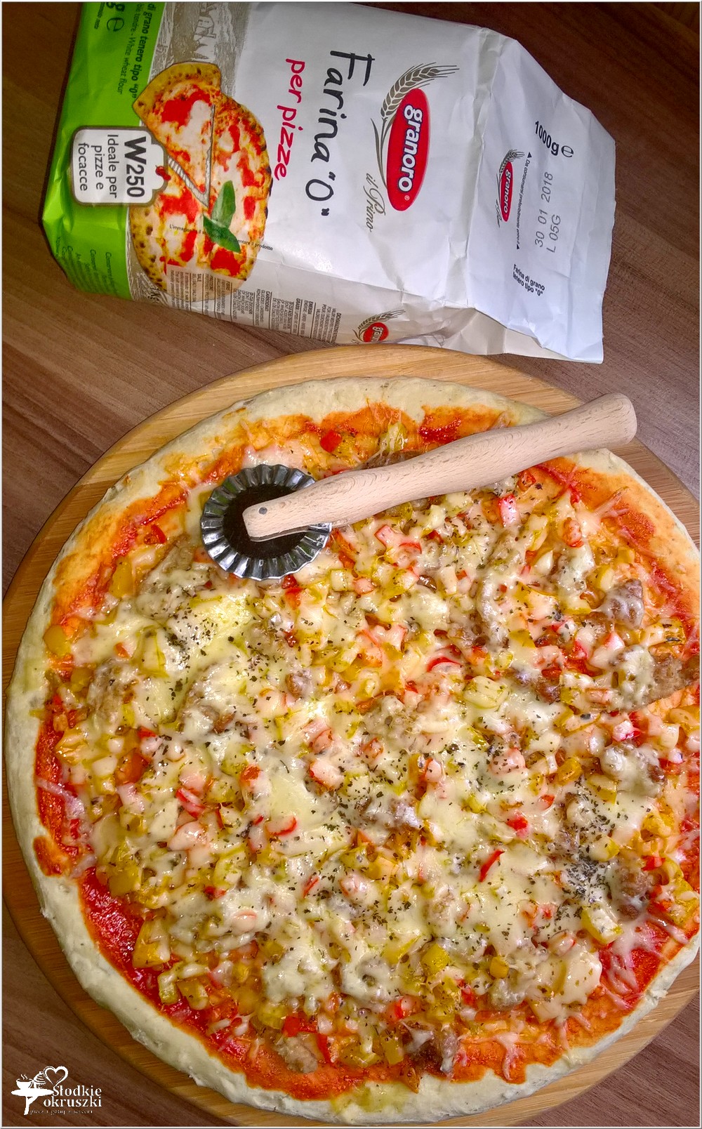Cebulowa pizza (na suchych drożdżach) (3)