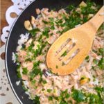 Szybki ryż z tuńczykiem i pieczarkami