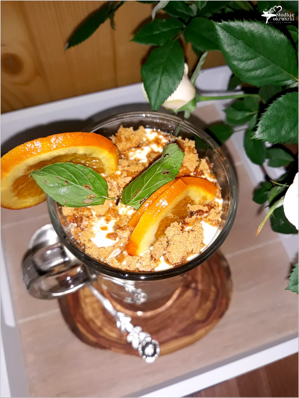 Kremowy deser kokosowo sernikowy (z żurawiną i pomarańczą) (4)