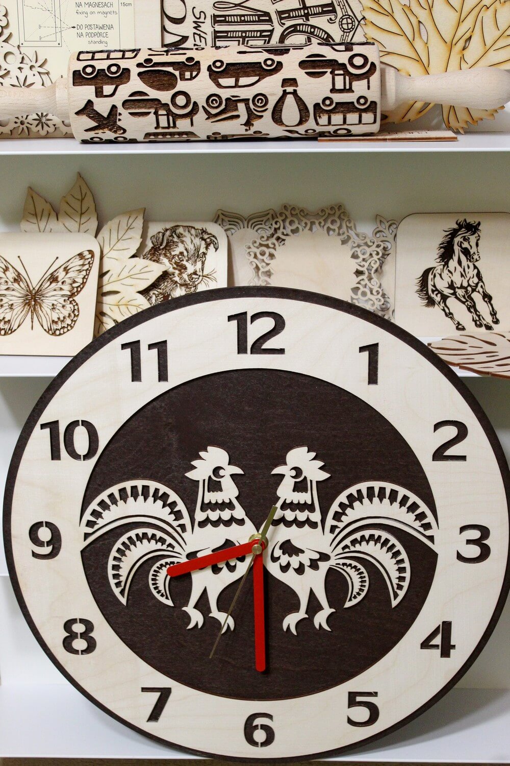 Piękny zegar i inne dekoracje - pomysł na prezent