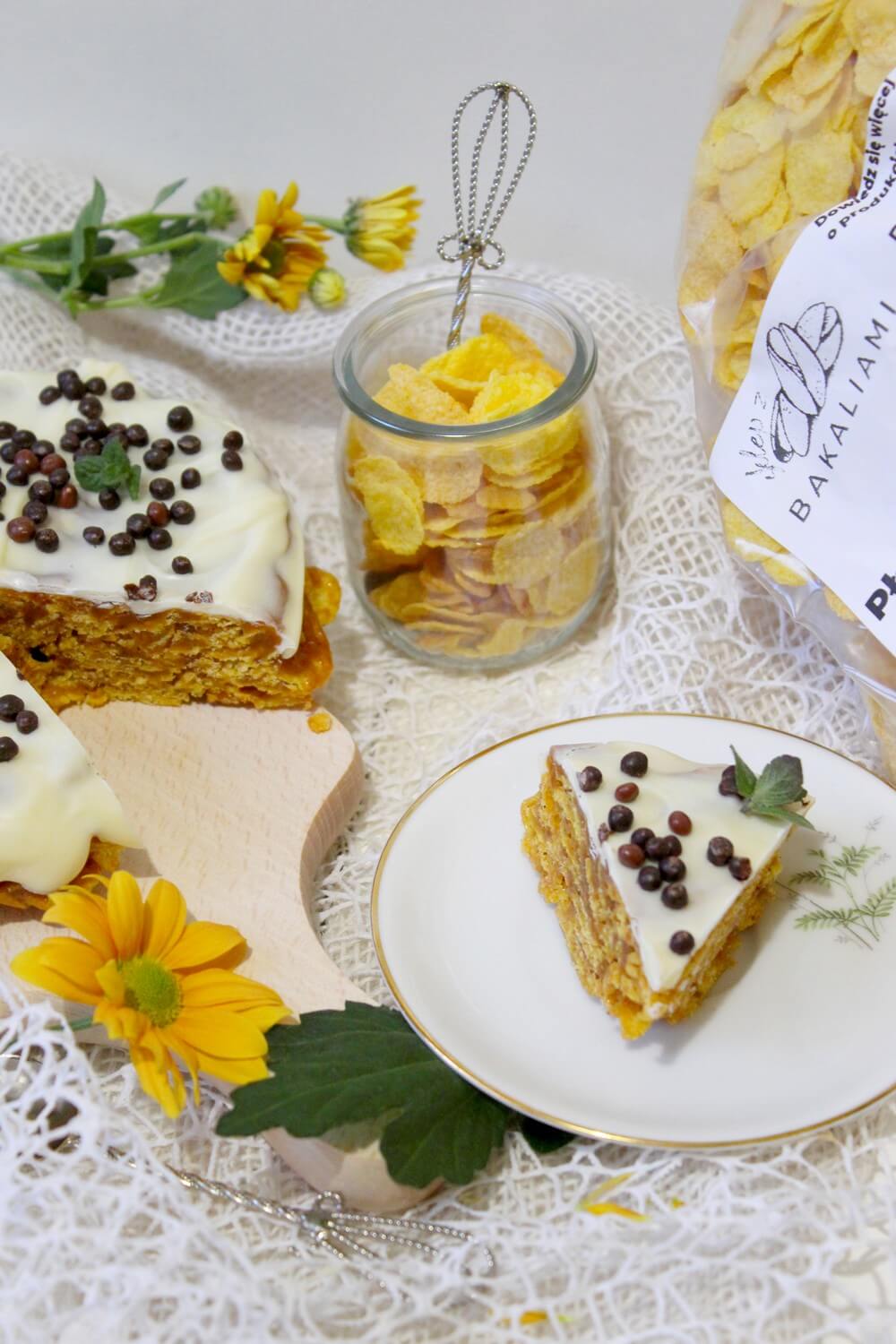 Baton a la ciasto na płatkach kukurydzianych | Słodkie okruszki