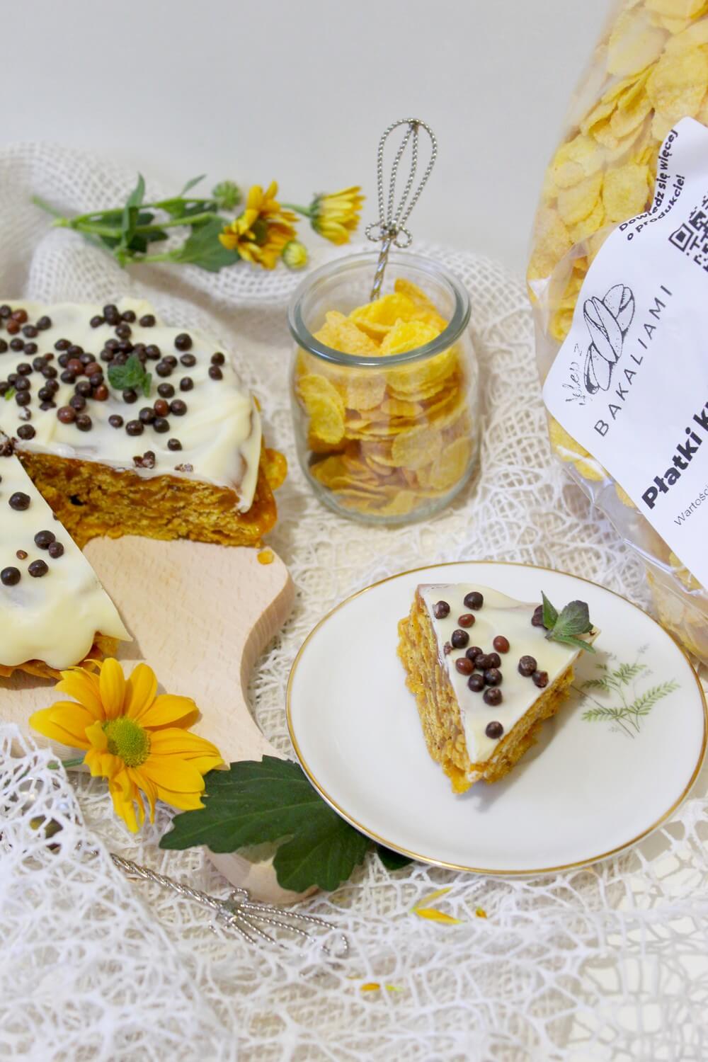 Baton a la ciasto na płatkach kukurydzianych | Słodkie okruszki