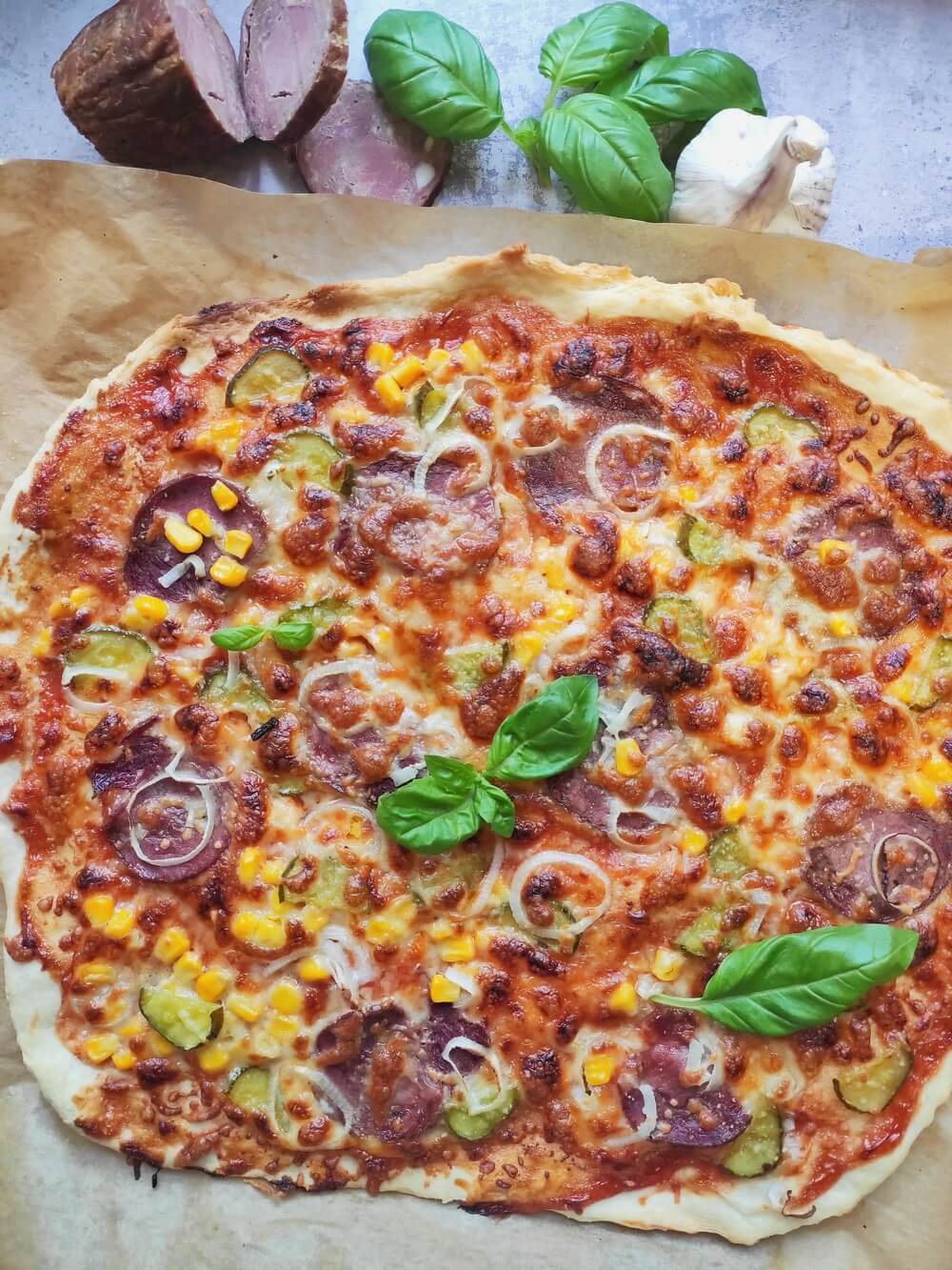Pizza na świeżych drożdżach | Słodkie okruszki
